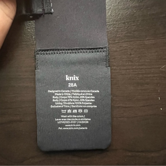 Knix Wireless Black Bra Size 28A - Picture 6 of 6